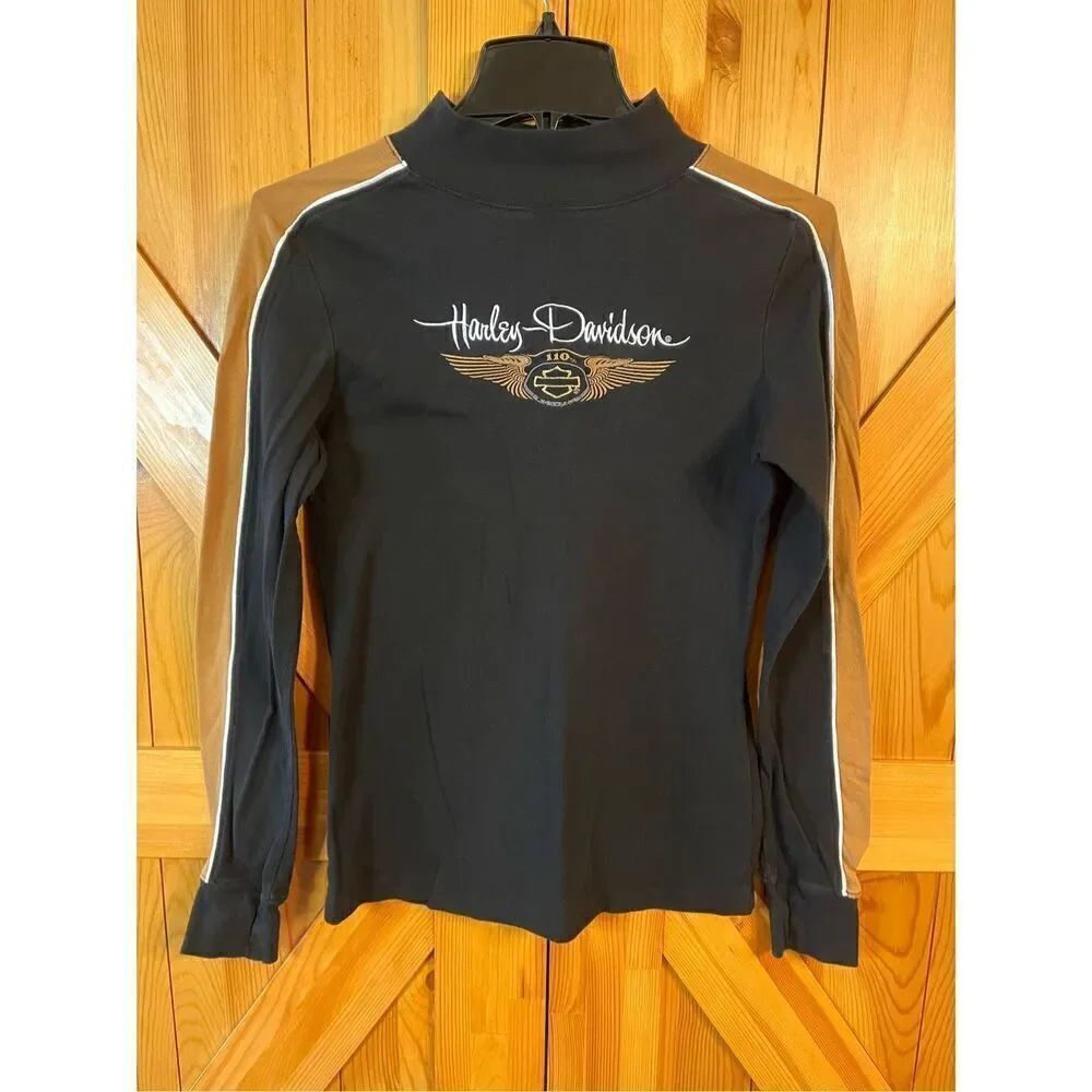 Harley Davidson mock neck shirt size large Fond du Lac Wisconsin (3570)